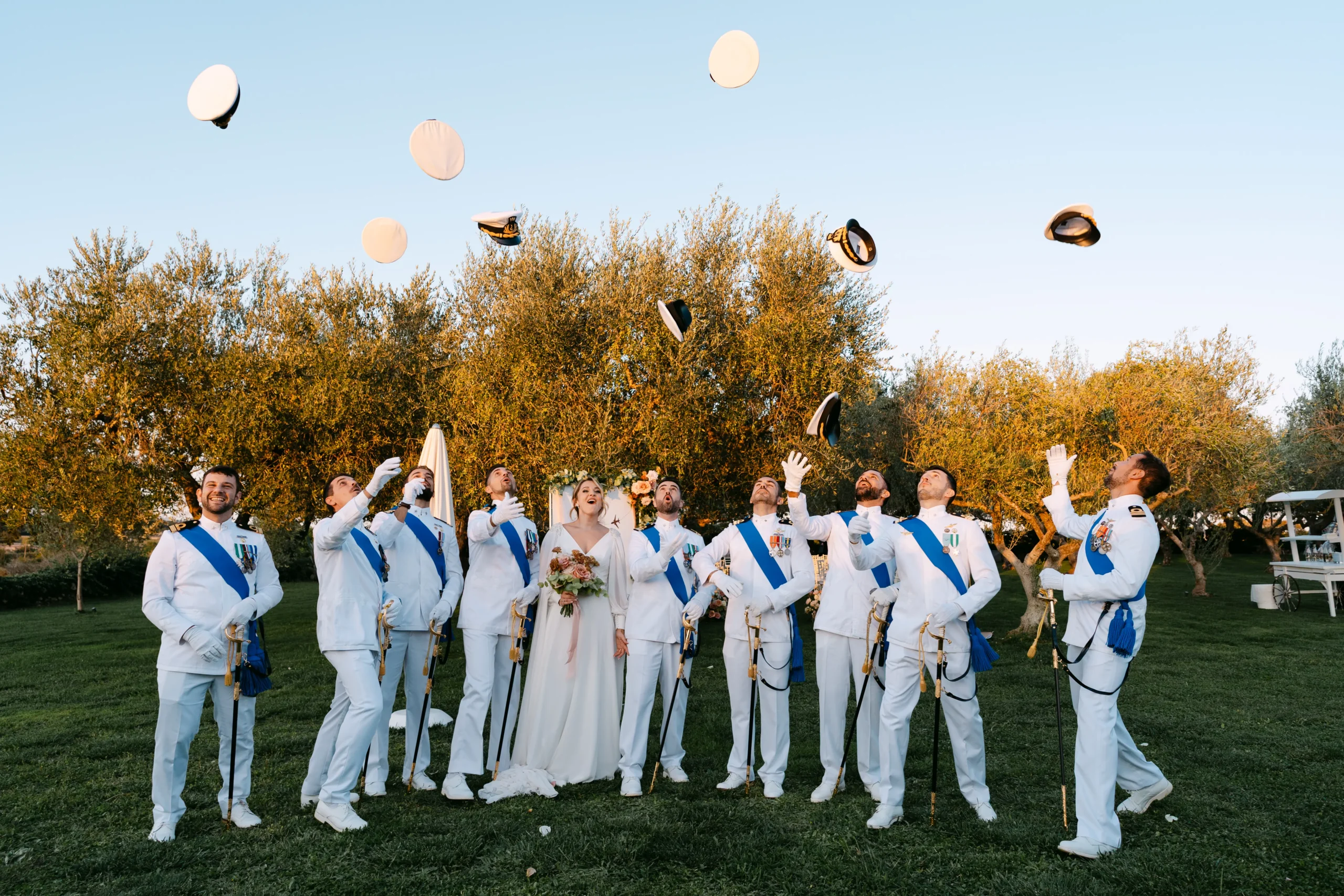 Momenti della cerimonia del matrimonio a Masseria Luco