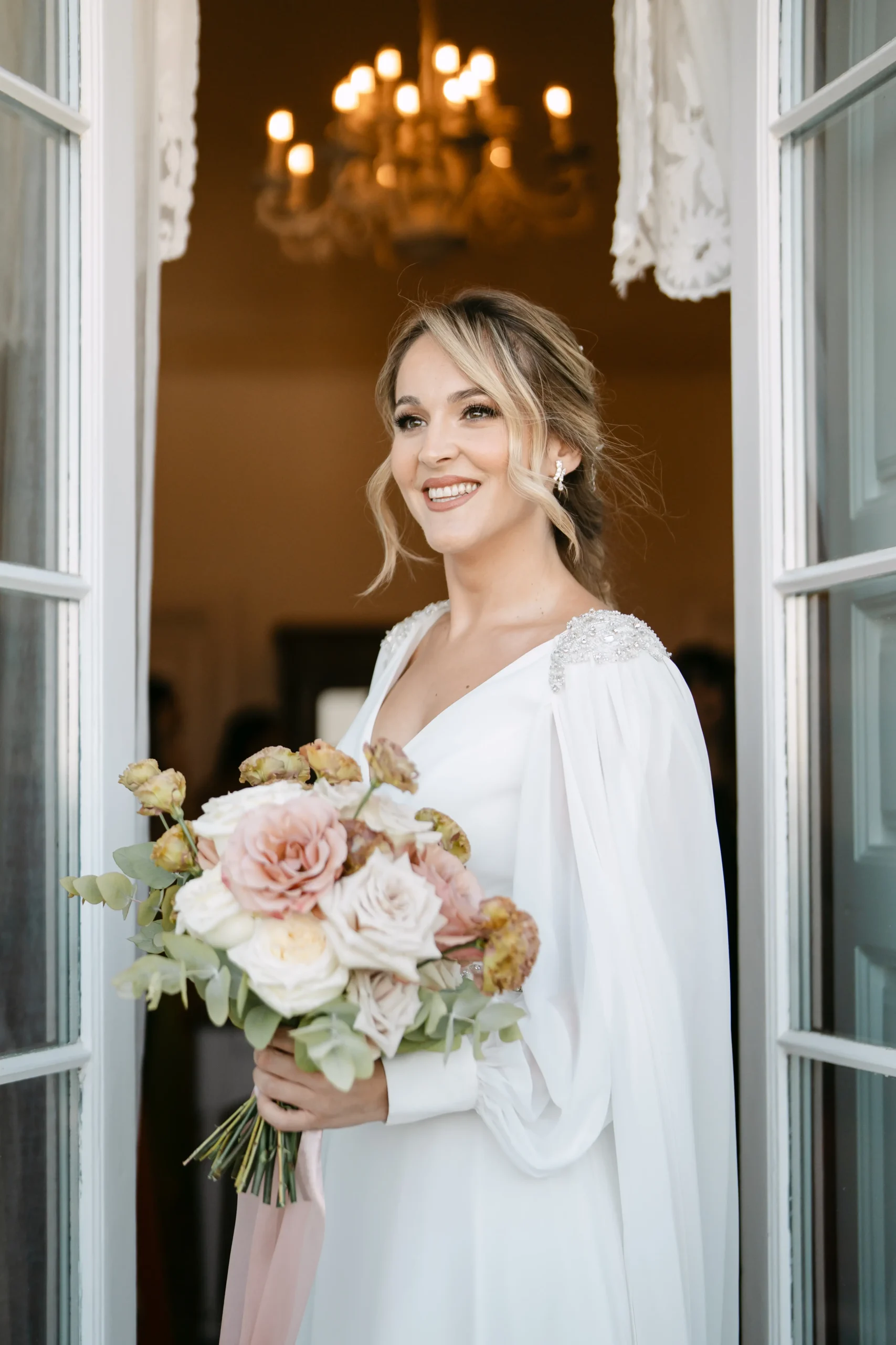 Patricia durante i preparativi del matrimonio a Masseria Luco